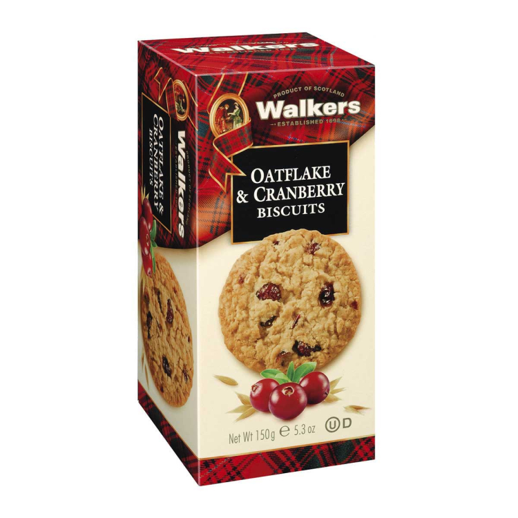 Walkers Shortbread Ltd. – Oatflake & Cranberry Biscuits 150g